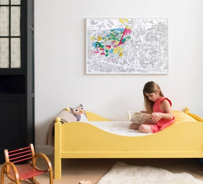 Giant Coloring Poster Folded Dino