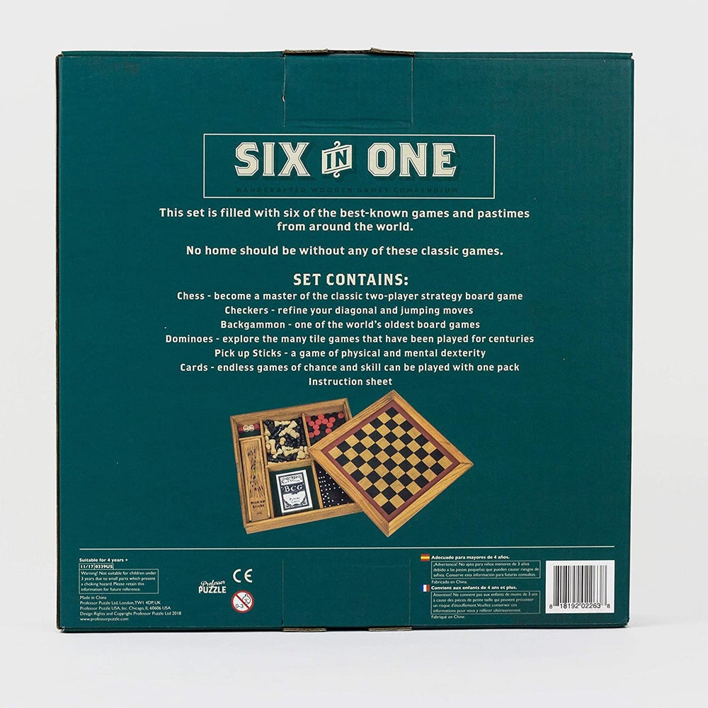 Six in One Wooden Games