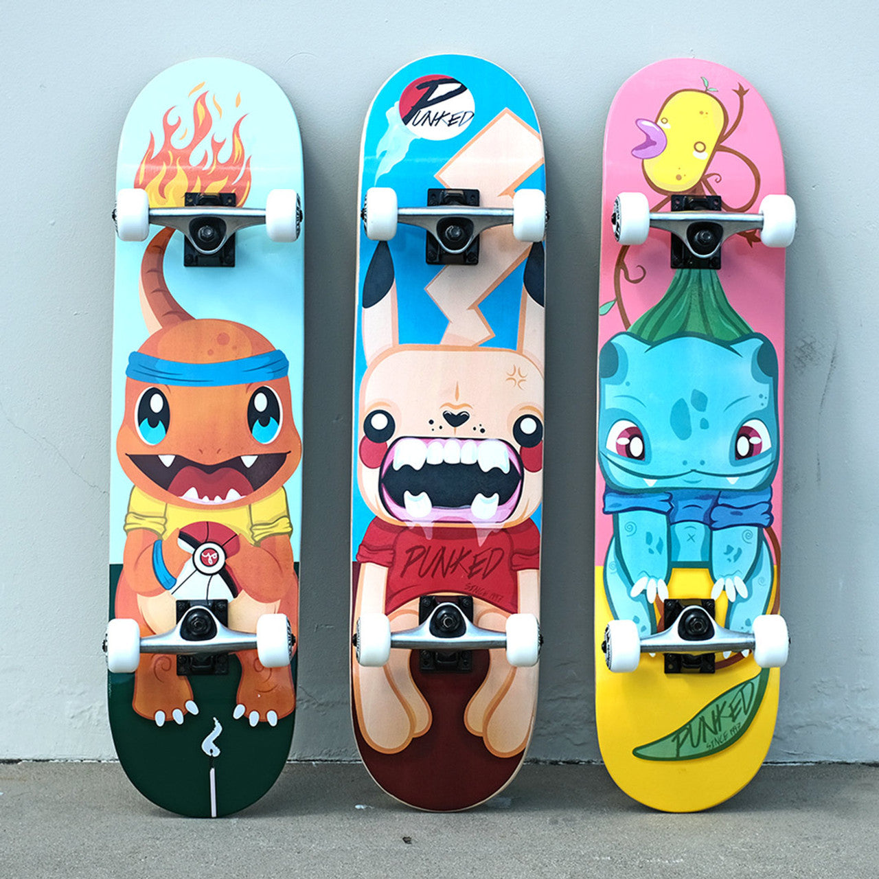 Graphic Complete Skateboard 7.75" - PIKA Series - Bulbi