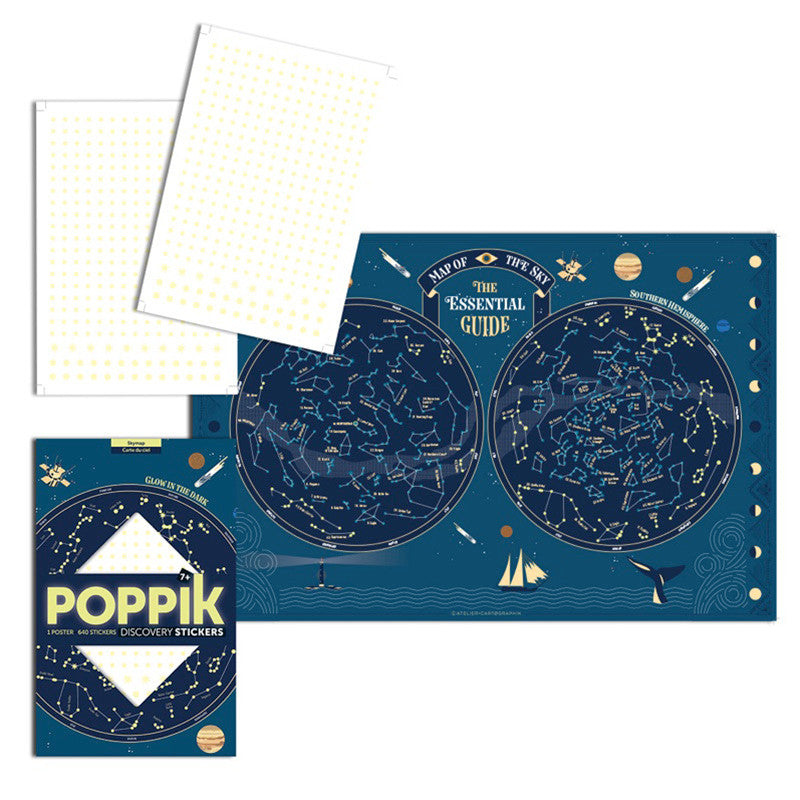 Sky Map - Poster+ Stickers