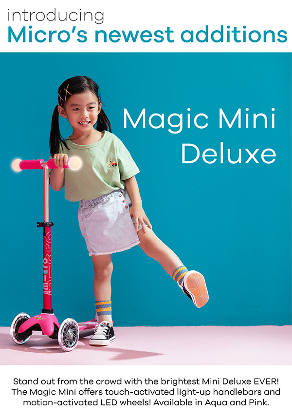 Micro Mini LED Scooter - Aqua