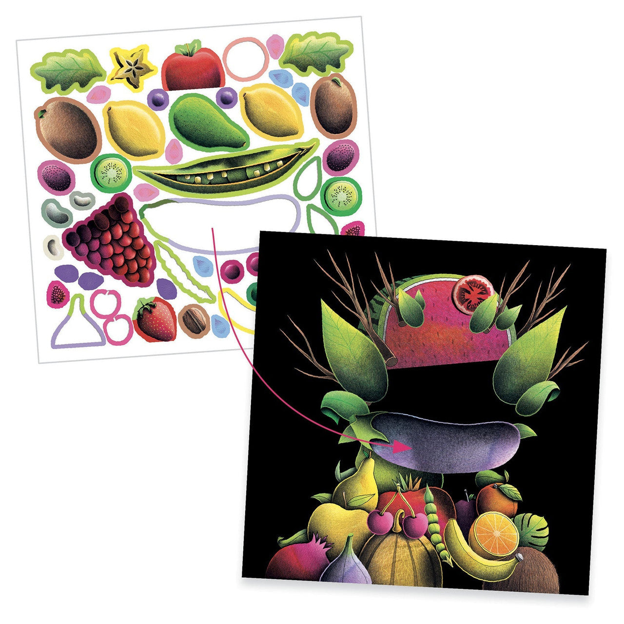 Inspired By Giuseppe Arcimboldo - Stickers