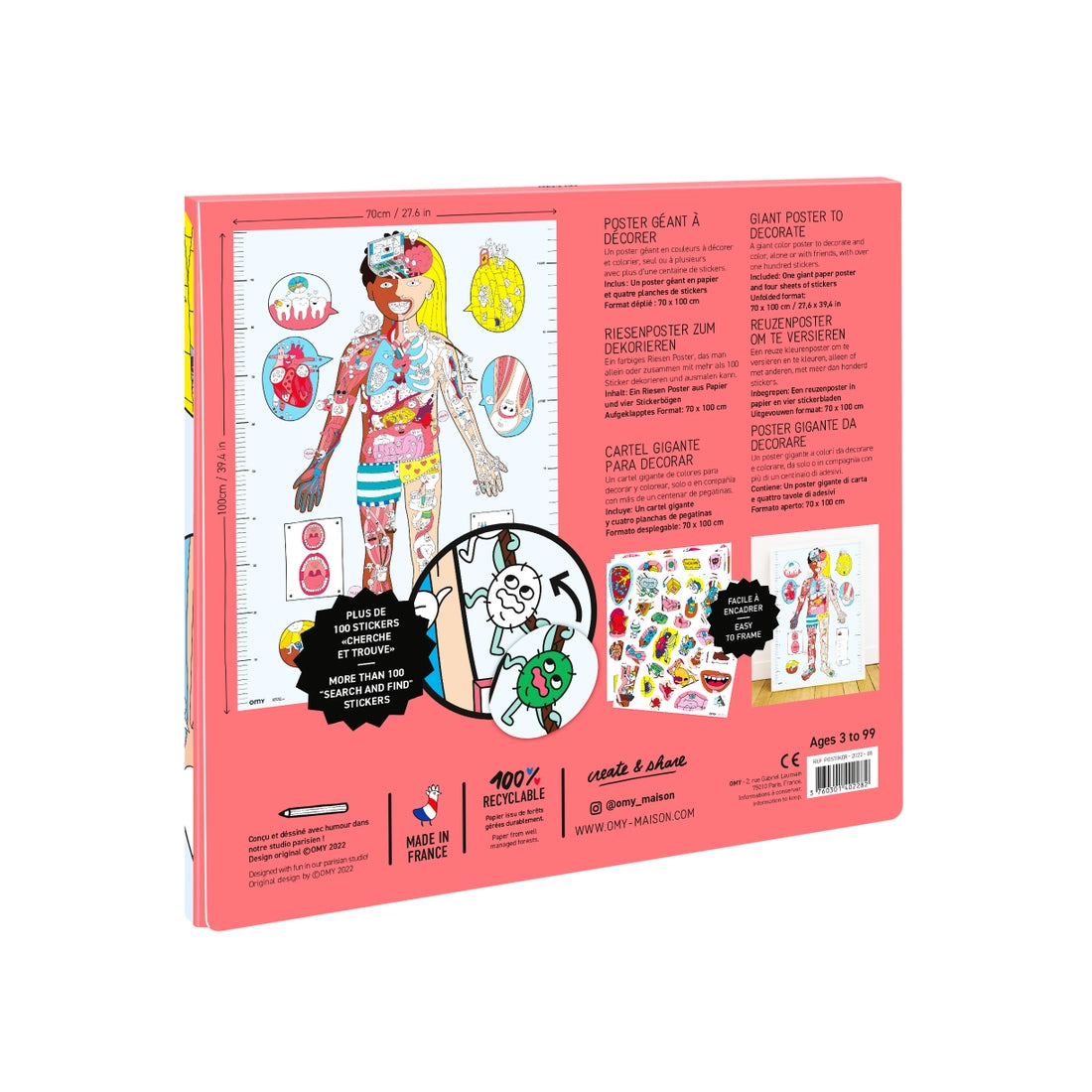 Giant Sticker Poster My Body