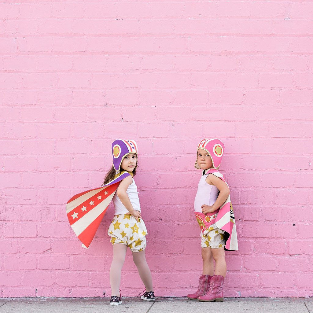Hero Cape Reversible Pink
