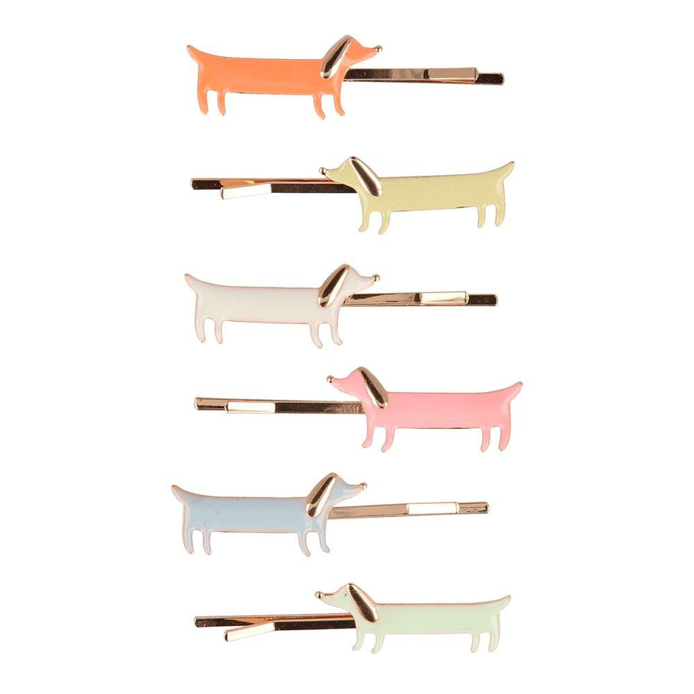 Hairclips Sausage Dog Enamel