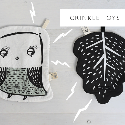 Organic Crinkle Toy Owl