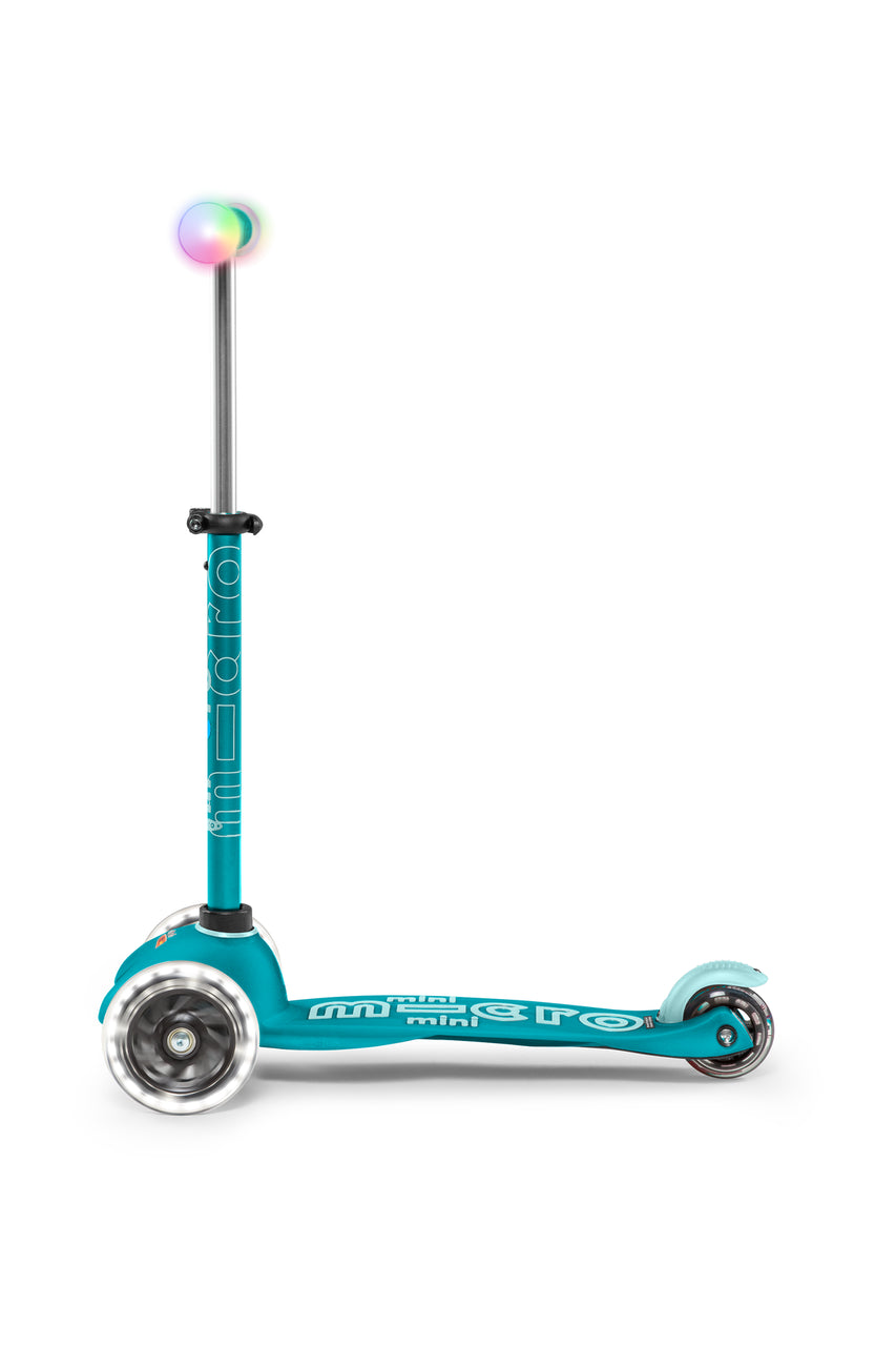 Micro Mini LED Scooter - Aqua