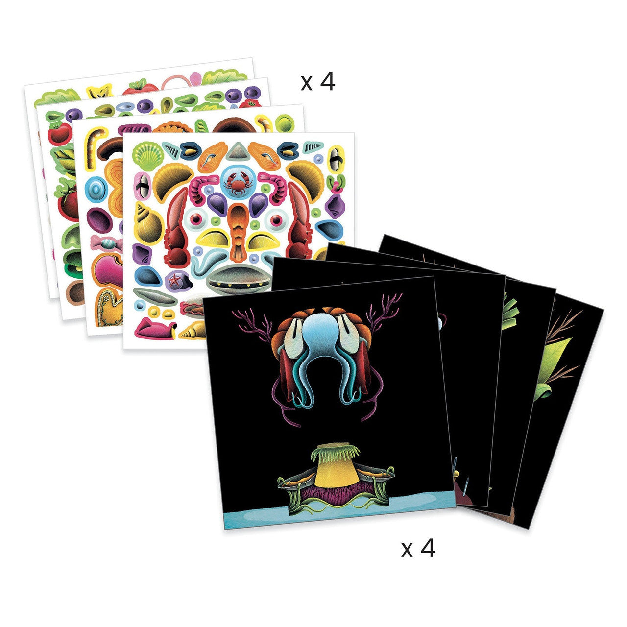 Inspired By Giuseppe Arcimboldo - Stickers