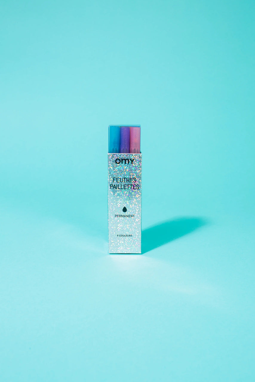 9 Glitter Markers