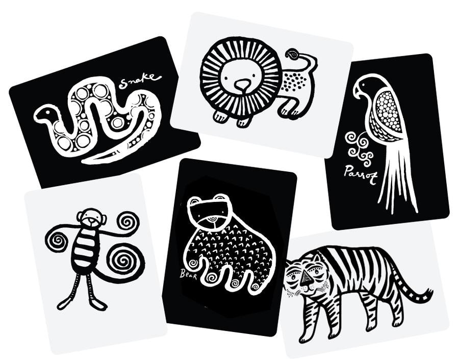 Art Cards For Baby Jungle