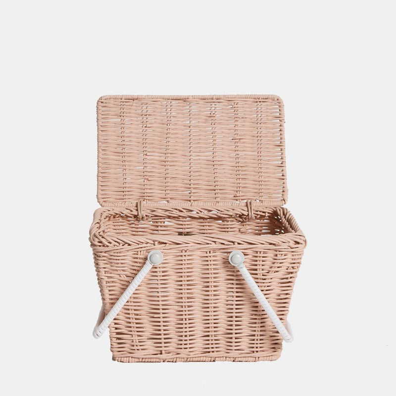 Piki Rattan Basket - Rose