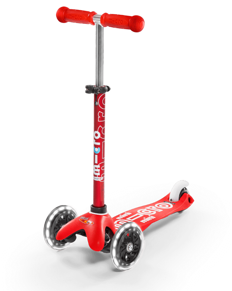 Micro Mini LED Scooter -  Red