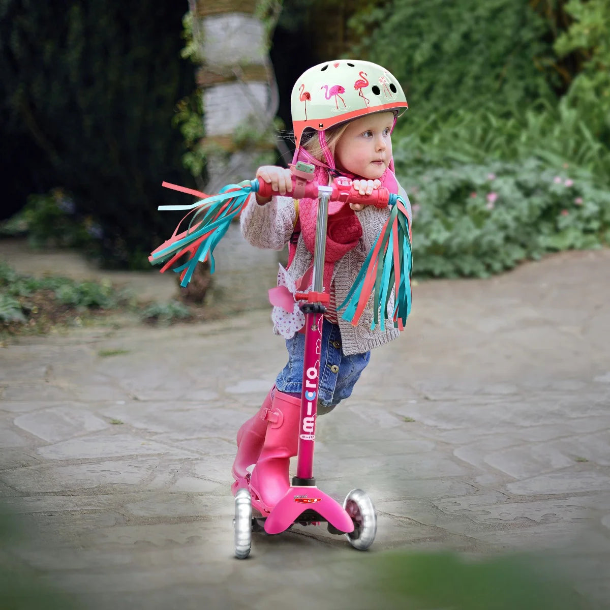 Micro Mini LED Scooter - Pink