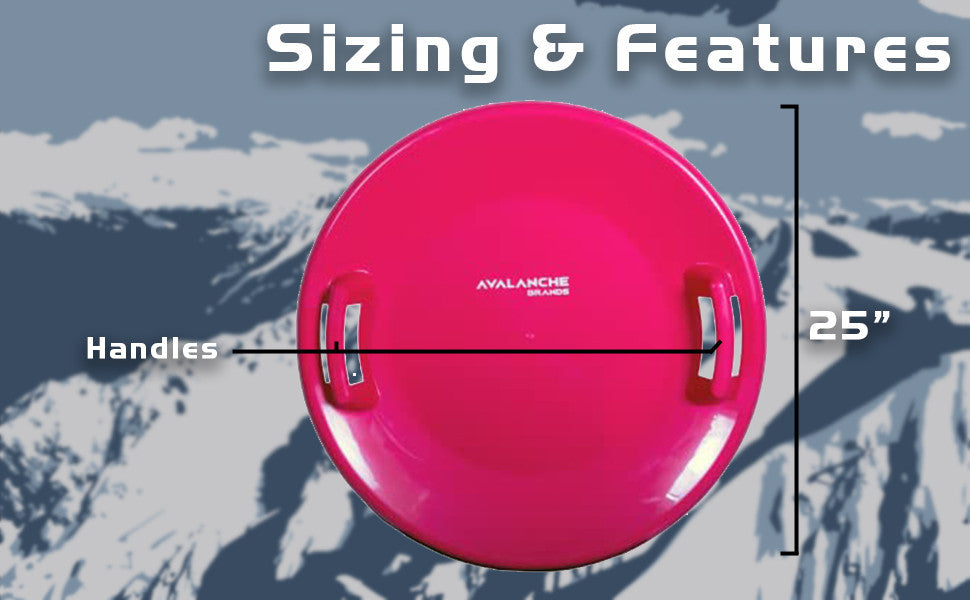 Downhill Saucer Snow Sled
