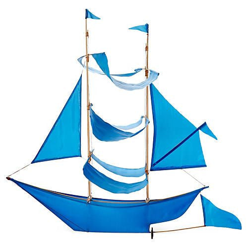Sailing Ship Kite - Azure