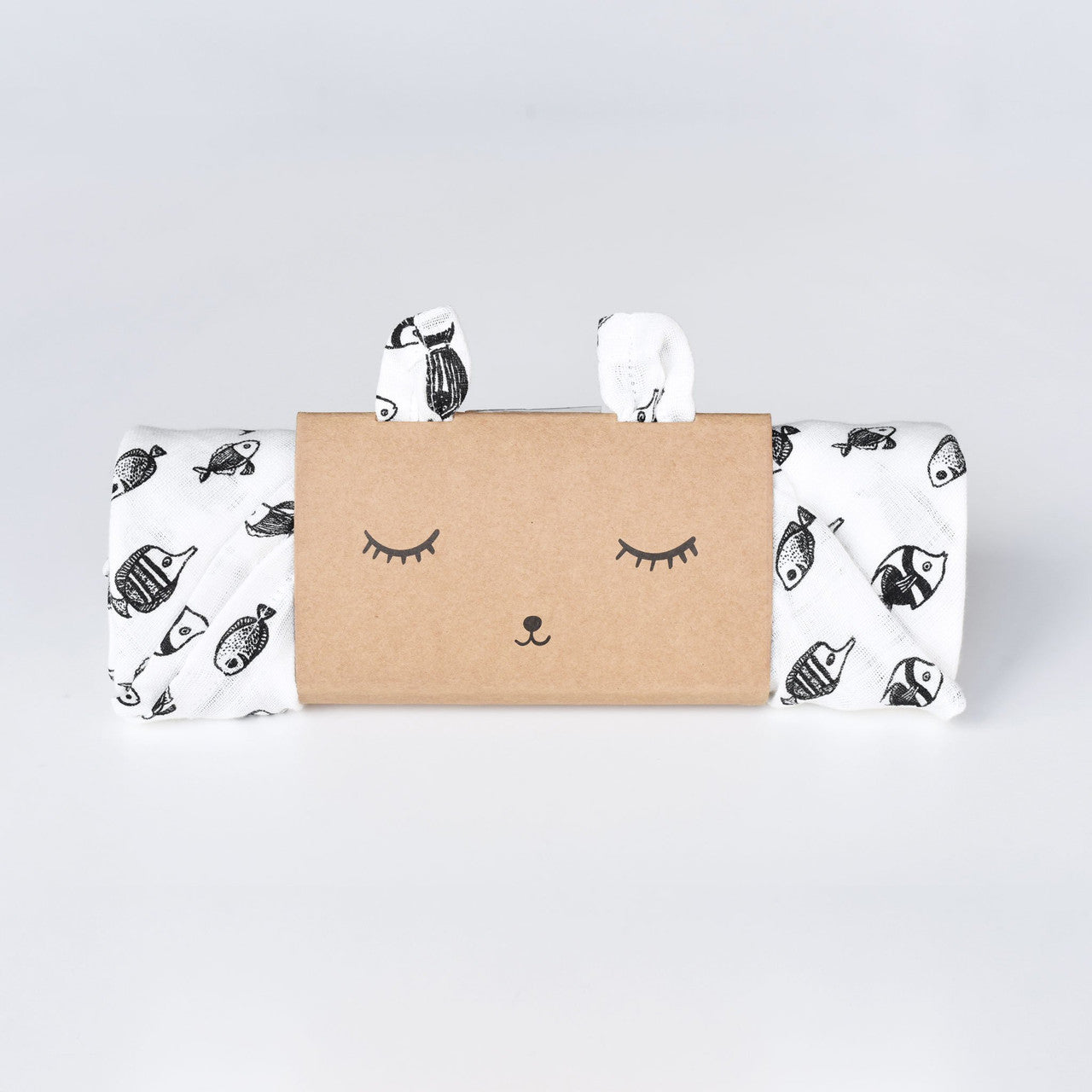 Organic Muslin Swaddle Fish