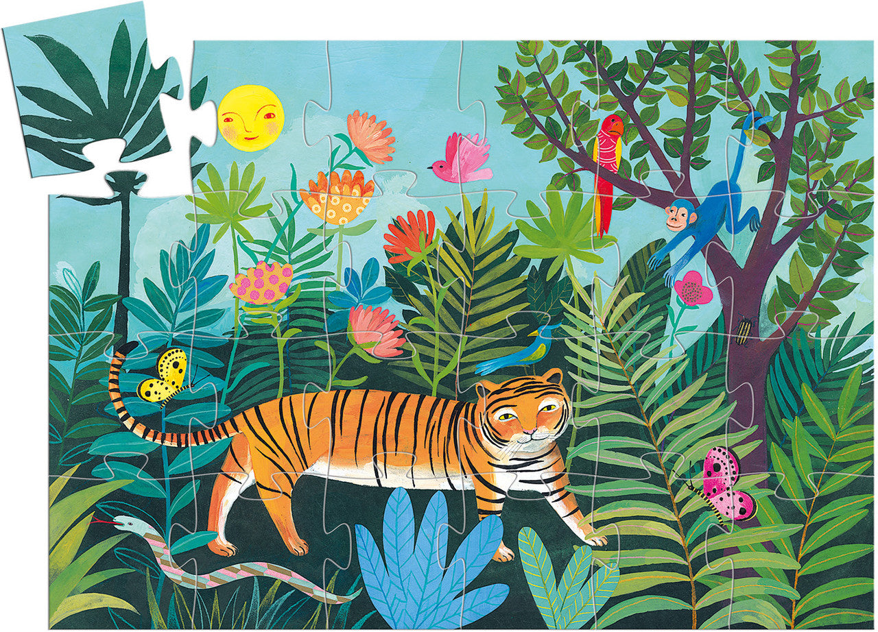 Silhouette Puzzle 24pcs The Tiger's Walk