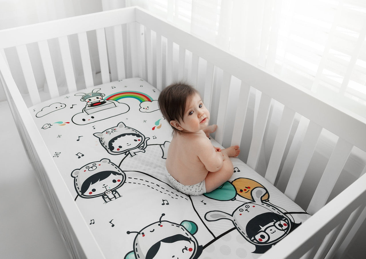 Standard Size Crib Sheet Party In My Crib Organic