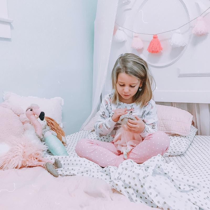 Wool Tassel Garland Pink