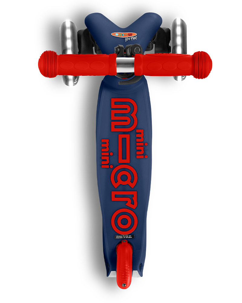 Micro Mini LED Scooter - Navy Blue