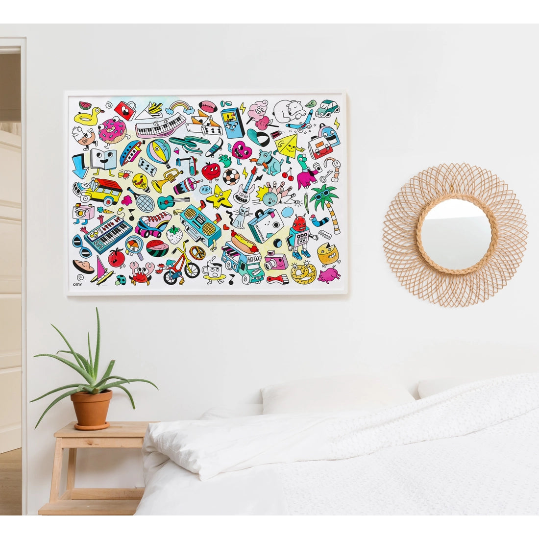 Giant Coloring Poster Folded Baby Pop Art