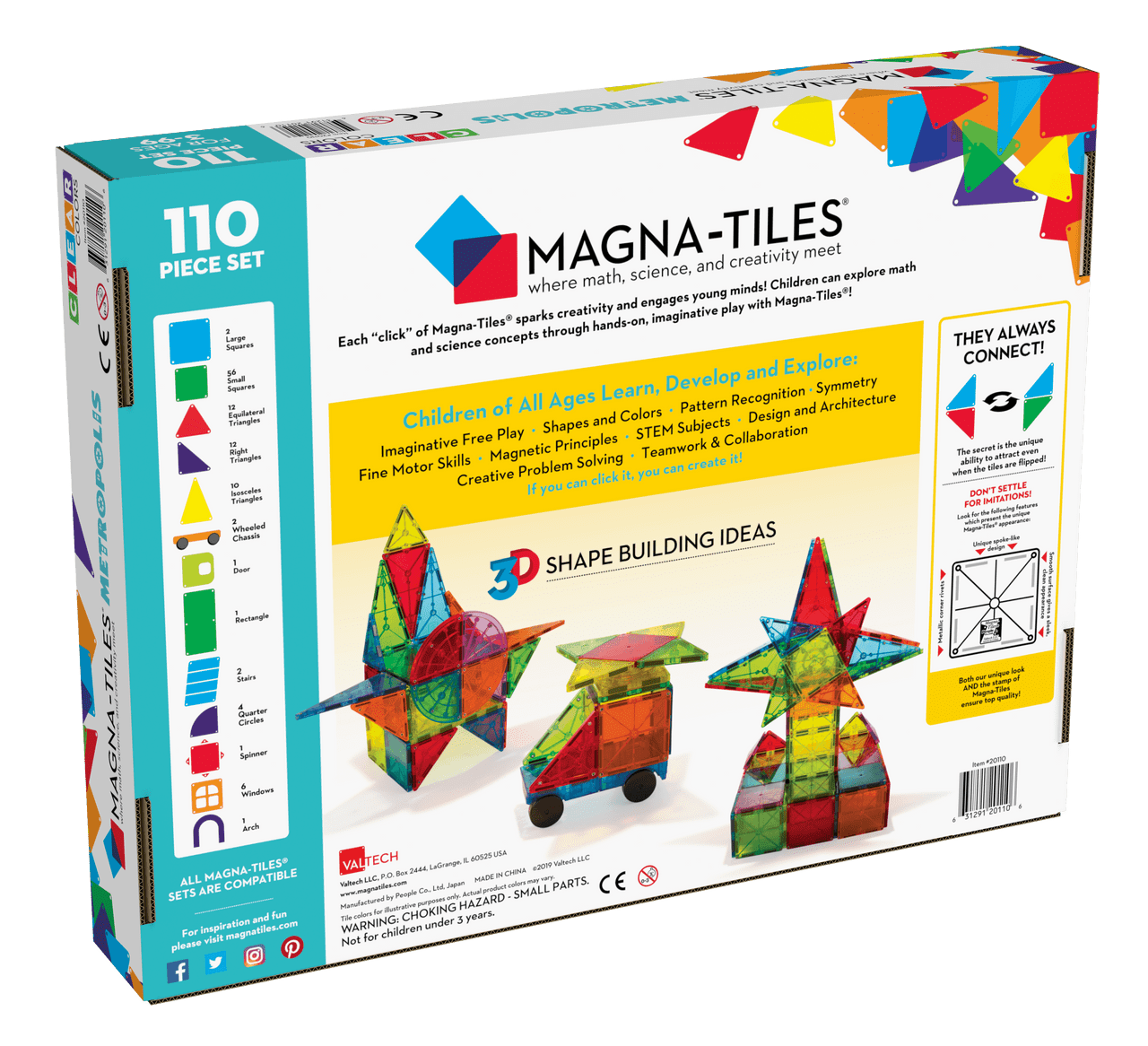 Magna-Tiles® Metropolis 110pc