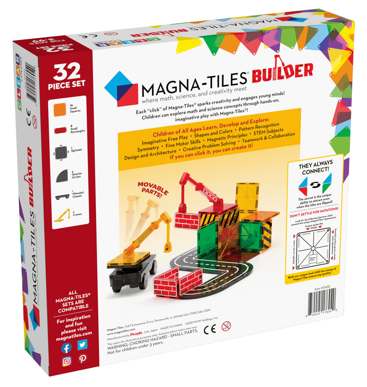 Magna-Tiles® Builder 32-Piece Set