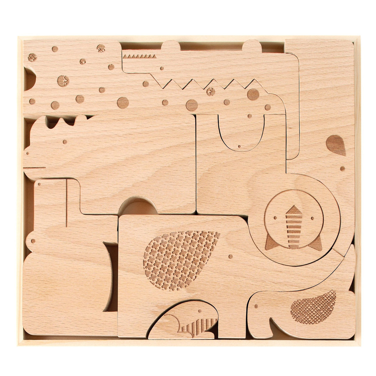Safari Jungle Wood Puzzle &+Play