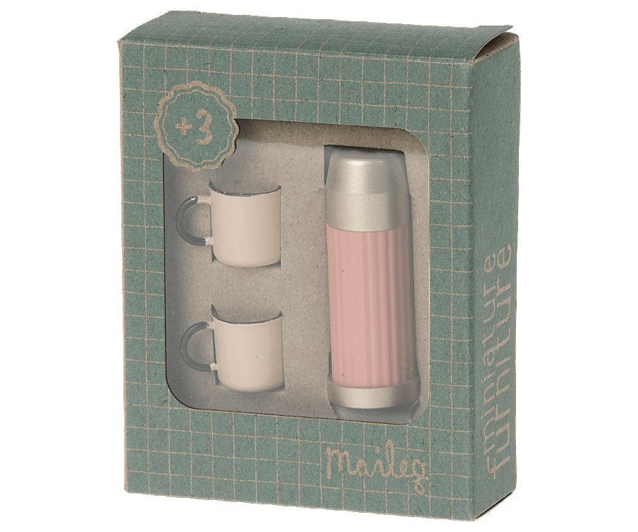 Thermos And Cups- Miniature