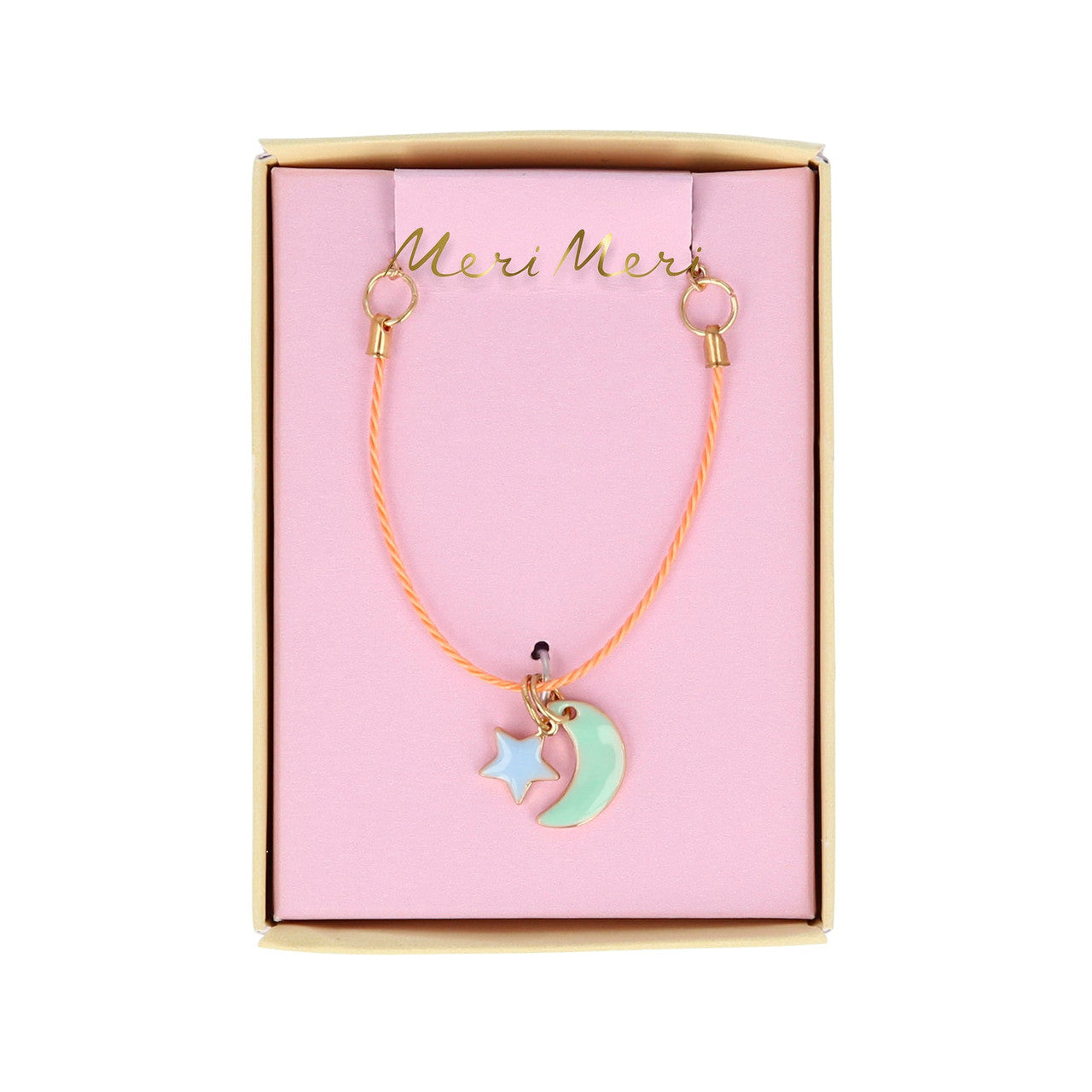 Enamel Moon & Sun Necklace
