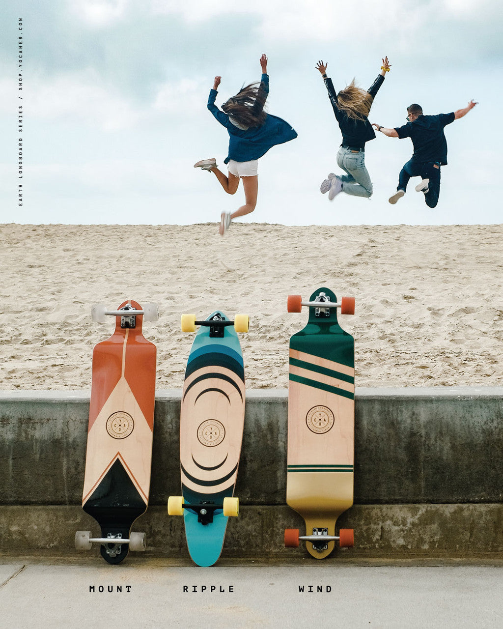 Yocaher Kicktail Complete Longboard - Crest Burgundy