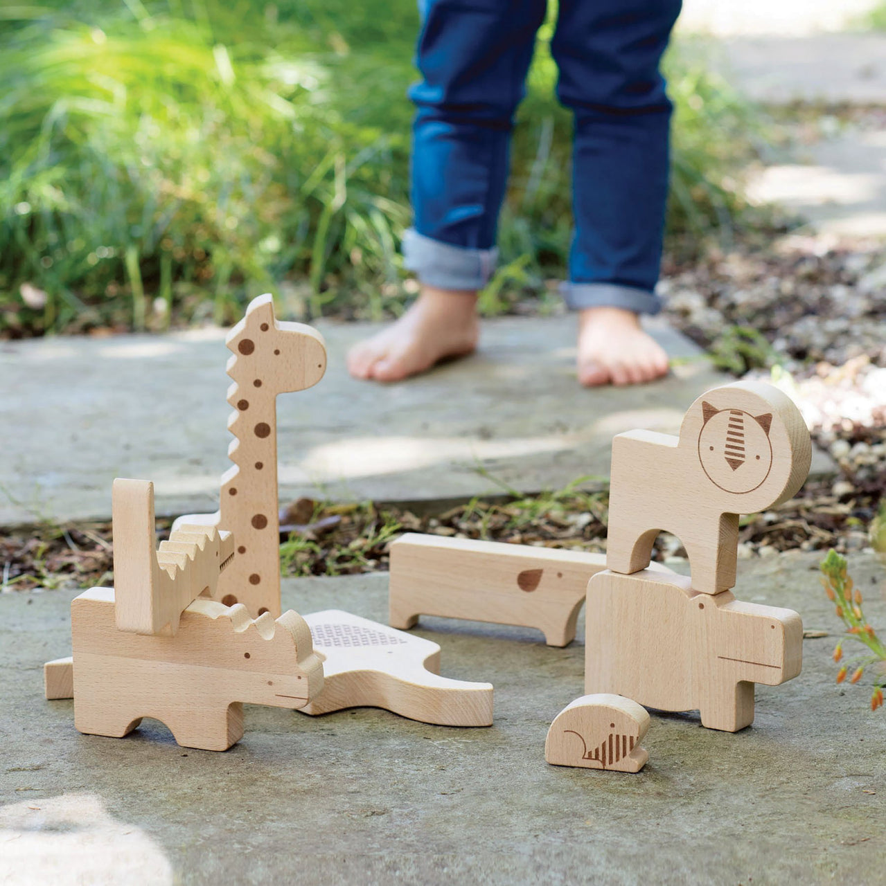 Safari Jungle Wood Puzzle &+Play