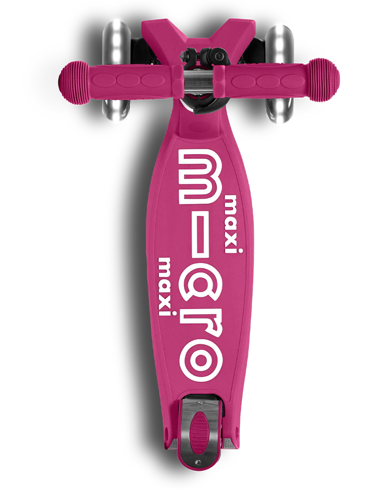 Micro Maxi Foldable LED Scooter - Berry Red