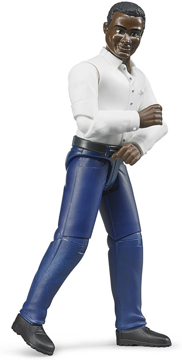 Man, Dark Skin, Blue Jeans