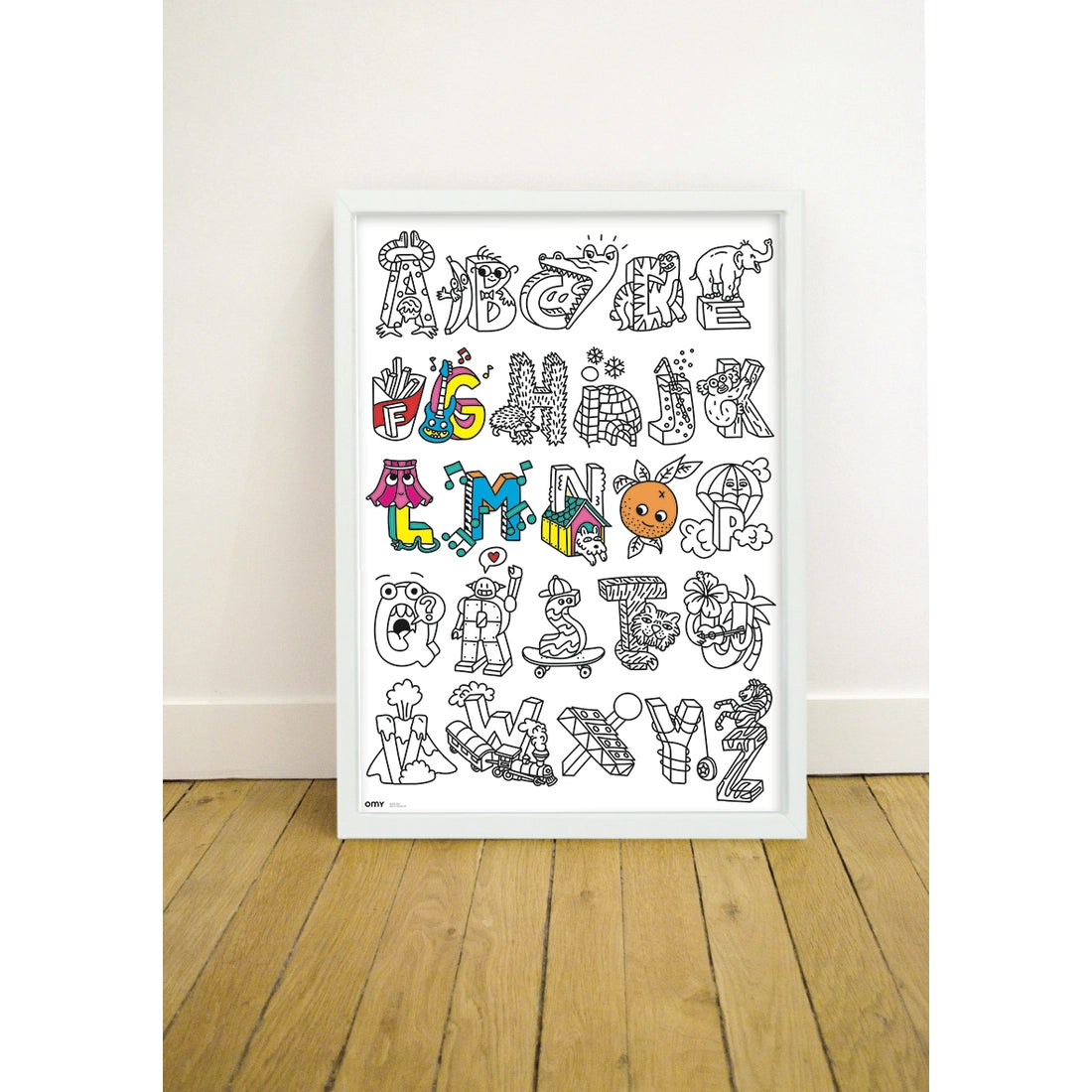 Giant Coloring Poster Folded ABC
